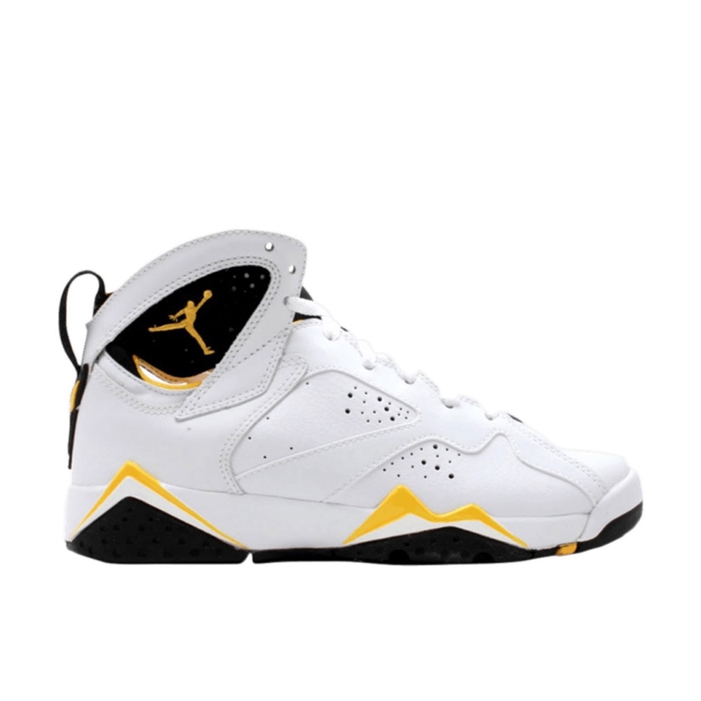 Vintage Air Jordan 7 Retro White / Varsity Maize YOUTH Size 1.5